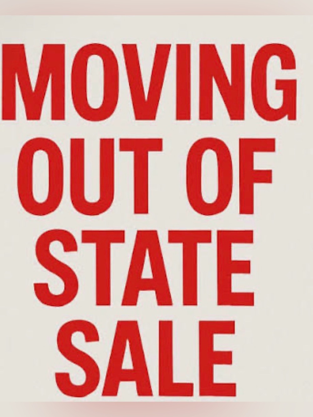 MOVING OUT OF STATE